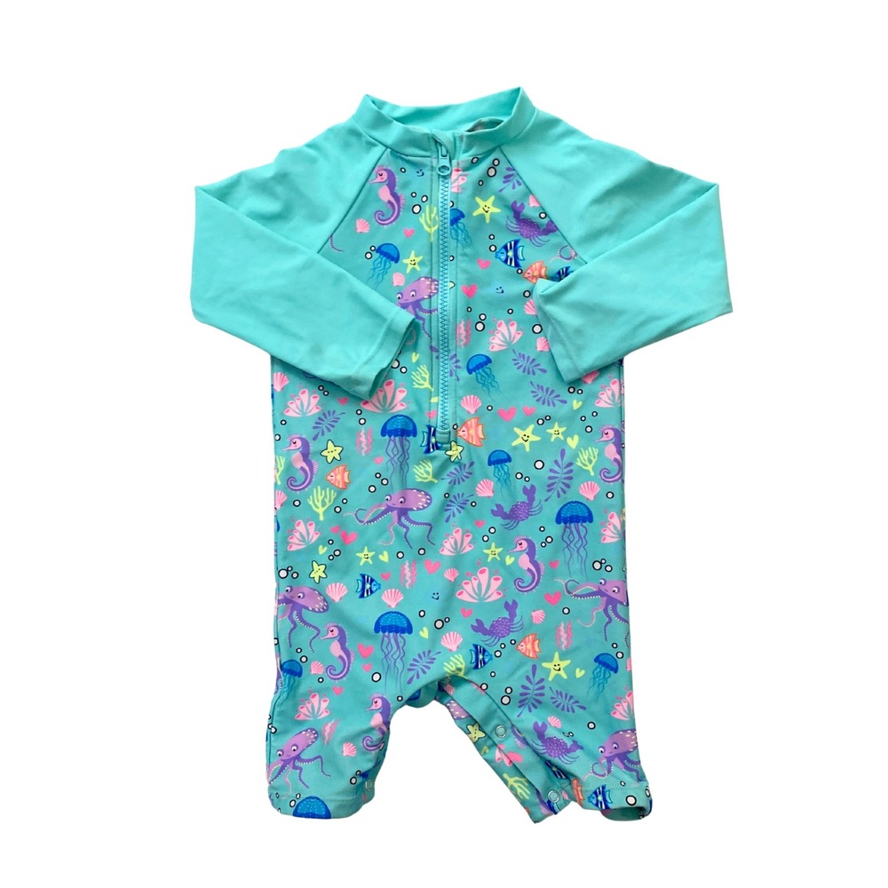 24-36 Months - Uv Skinz UPF 50+ Swimsuit Set with Hat for Baby & Toddler
